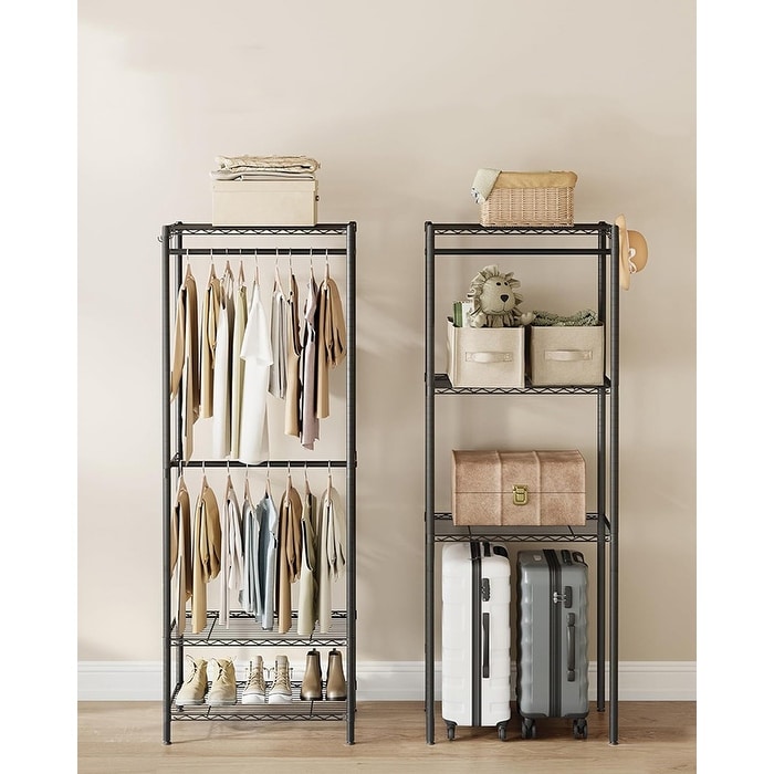 Temporary Walk In Closet Portable Wardrobe Closet, Heavy - Technical View