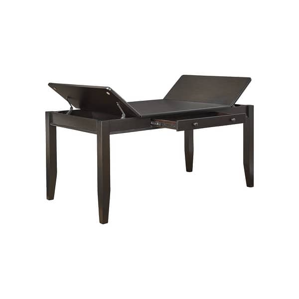 Ashley Furniture Ambenrock Almost Black Rectangular Dining Room Table with Storage 36"W x 66"D