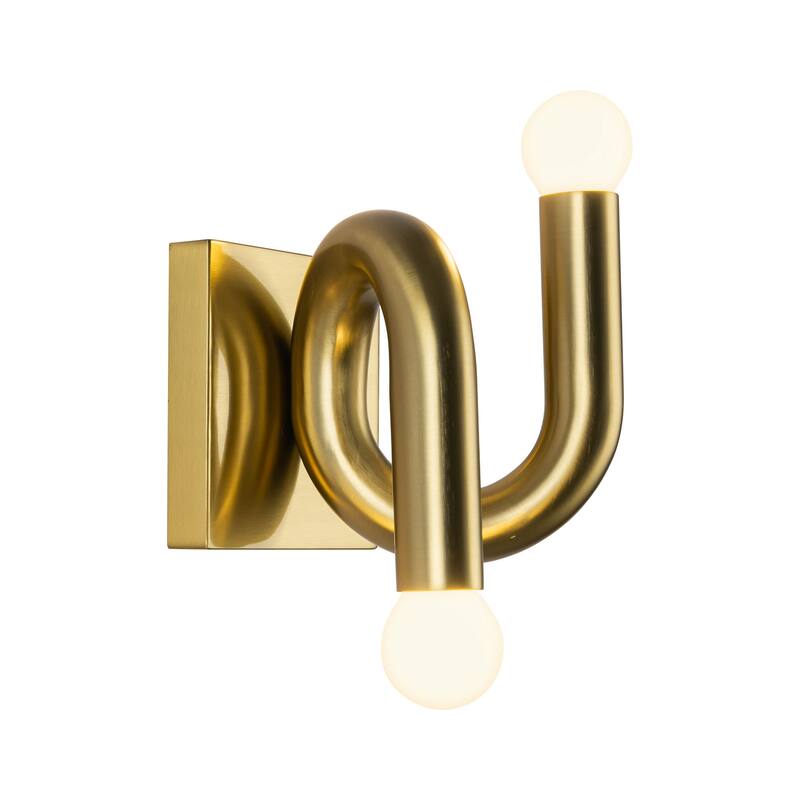 Alora Lighting WV420206BG Sadie 2 Light 6" Tall Bathroom Sconce