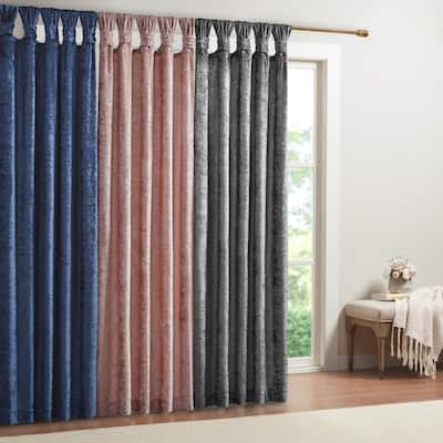 Isabel Velvet Cuff Tab Top Window Panel by Intelligent Design