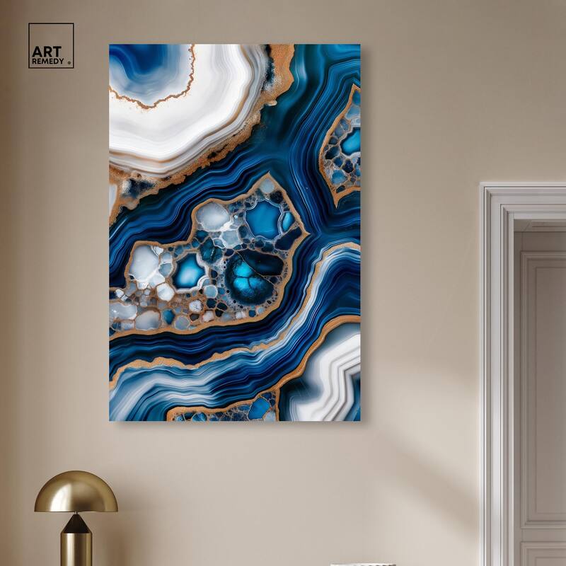 Azure Alveoli I Canvas by Art Remedy, Gallery Wrapped
