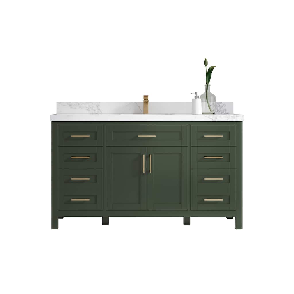 Willow Collections 60 in. W x 22 in. D Cambridge Single Sink Bathroom Vanity with Countertop