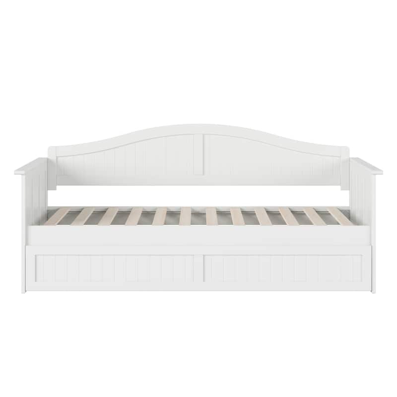 Nantucket Twin Wood Daybed with Twin Size Trundle