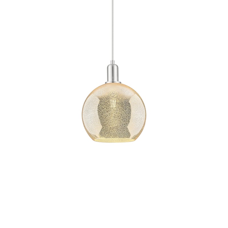 Innovations Lighting 716-1P-13-10 Athens Pendant Athens 10" Wide Mini - Brushed Satin Nickel / Mercury