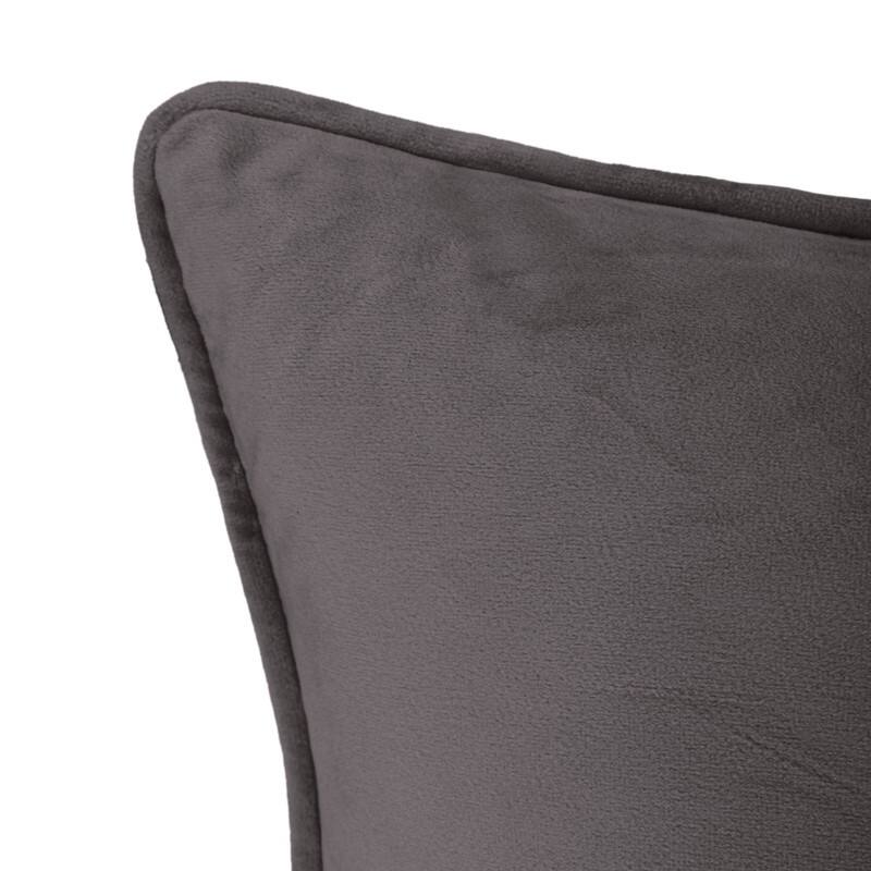 Sherry Kline Elite Velvet Corded Edge - Feather/Down Fill, Zippered, Set of 2 Pillows