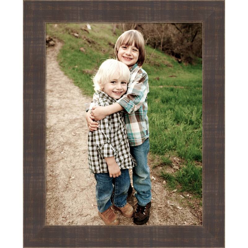 Whiskey Brown Rustic Framed Picture Frame, Photo Frame - 11x14