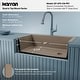 preview thumbnail 11 of 82, Karran Drop-In Quartz 33 in. 1-Hole Single Bowl Kitchen Sink Kit