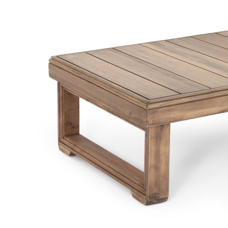 Westchester Outdoor Acacia Wood Rectangular Coffee Table by Christopher Knight Home