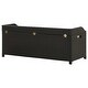 preview thumbnail 6 of 4, 47.2" Patio Storage Bench, Poly Rattan Storage Bench, Designed With a Spacious Trunk, Outdoor Bench