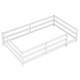 preview thumbnail 10 of 34, Floor Bed with Fence,Wood Kids Bed,Twin Size