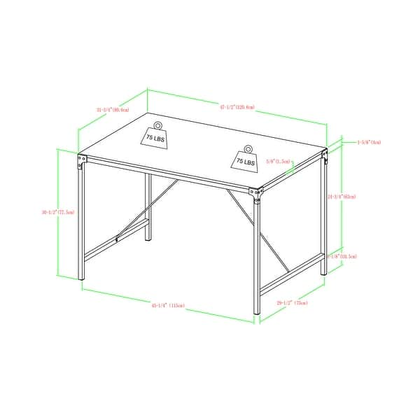 Walker Edison 5-piece Angle Iron Dining Set - Barnwood - Bed Bath ...