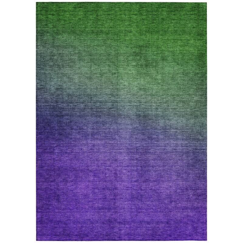 HomeRoots Ombre Transitional Rectangle Outdoor Rug