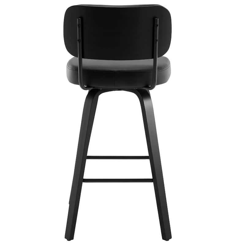 26"/29" Swivel Counter/Bar Stools with Black Bentwood Legs