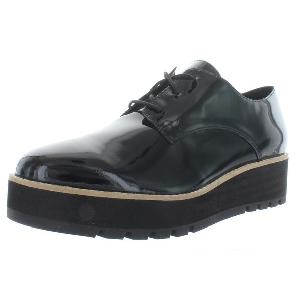womens black patent oxfords