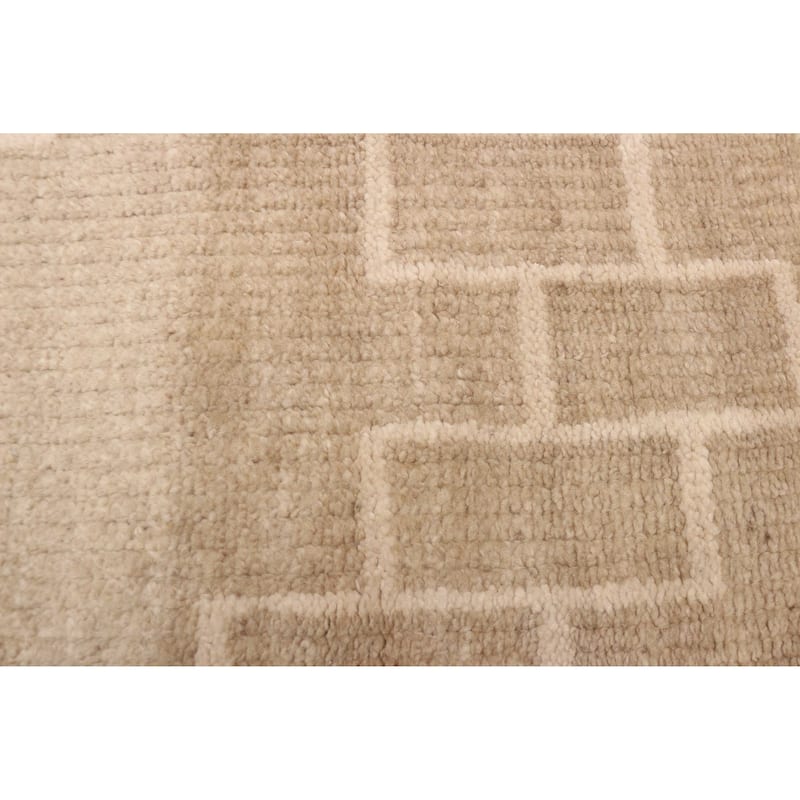 ECARPETGALLERY Hand-knotted Tangier Tan Wool Rug - 5'1 x 7'10