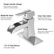preview thumbnail 15 of 47, Vibrantbath Vessel Sink Faucet Waterfall with Pop Up Drain