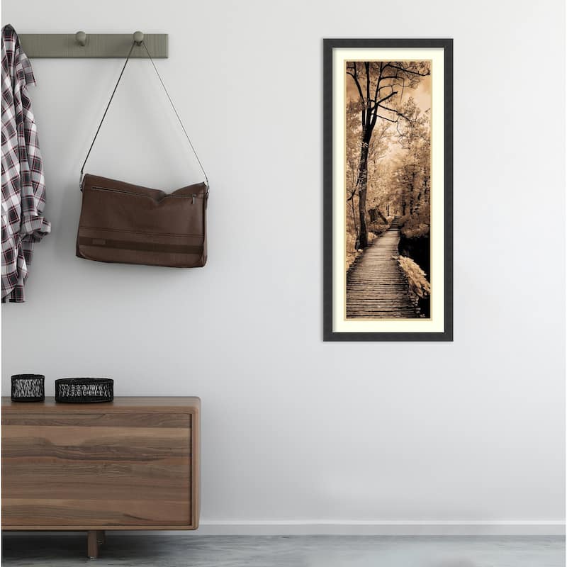 Framed Art Print 'A Quiet Stroll I' by Ily Szilagyi 18 x 42-inch