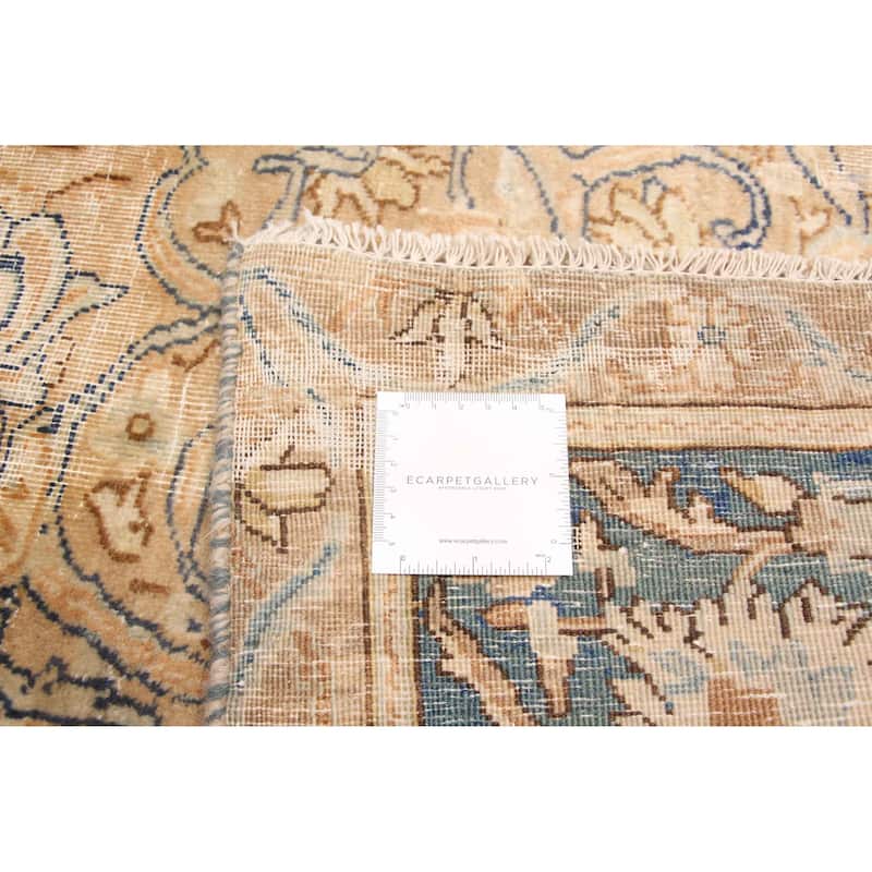 ECARPETGALLERY Hand-knotted Antalya Vintage Light Brown Wool Rug - 6'10 x 9'6