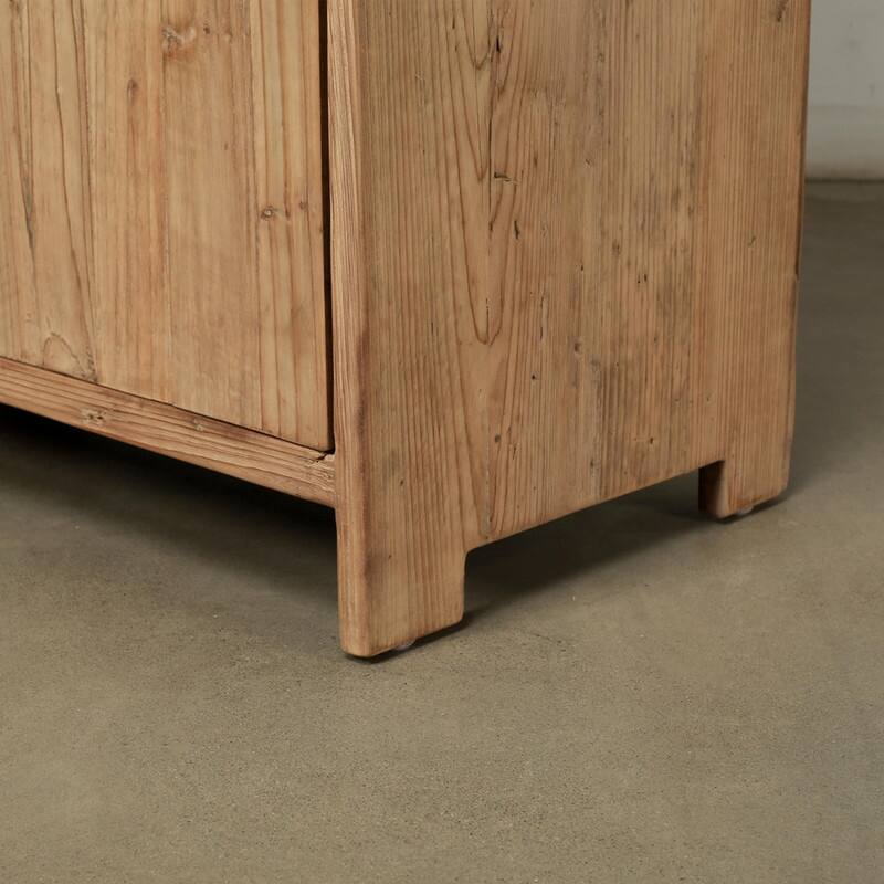 Approx. High Reclaimed Pine Shelf with Three Drawers