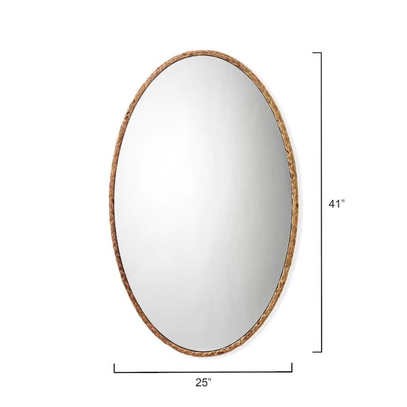 Alden Décor Breeze Braided Oval Mirror