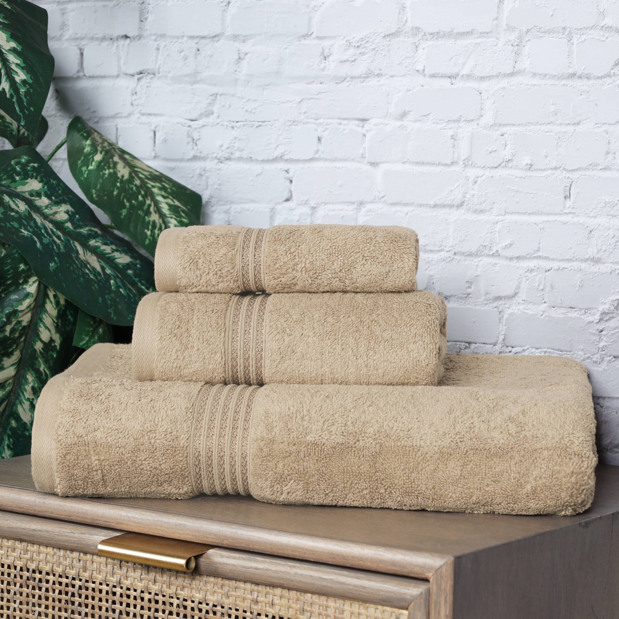 Superior Heritage Egyptian Cotton Absorbent 3-Piece Towel Set