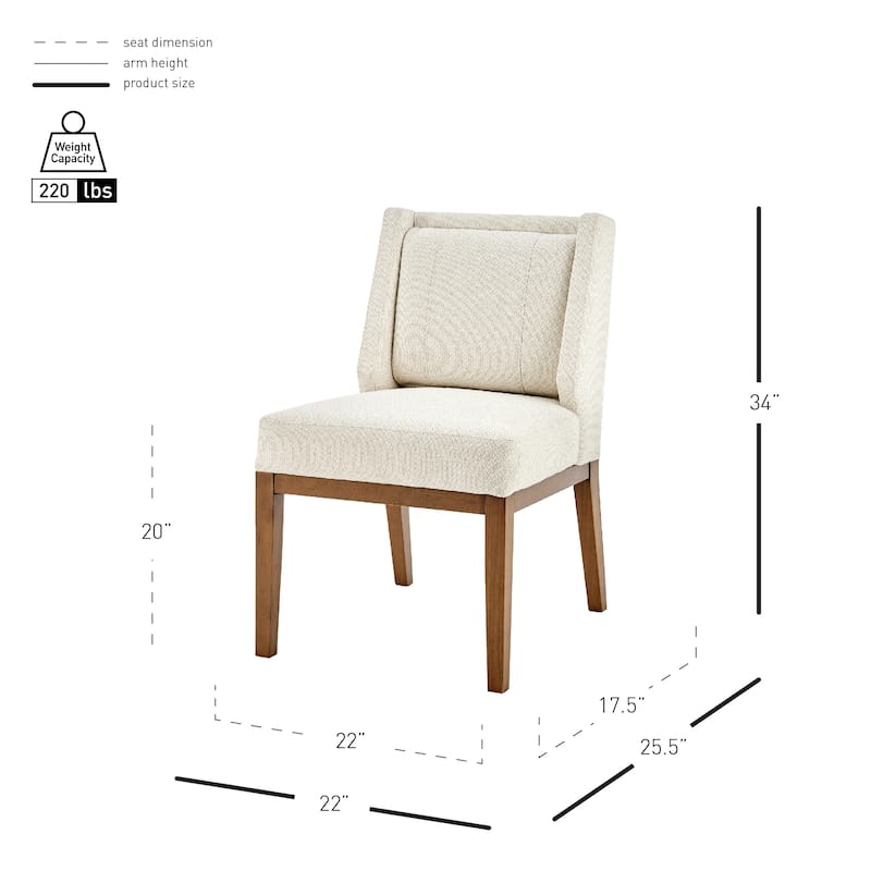 NPD Furniture Ethan Fabric Dining Side Chair