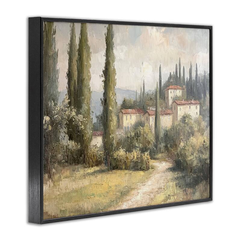 Stupell Villa Hidden in Trees Framed Giclee Art Design By Petal Prints Design
