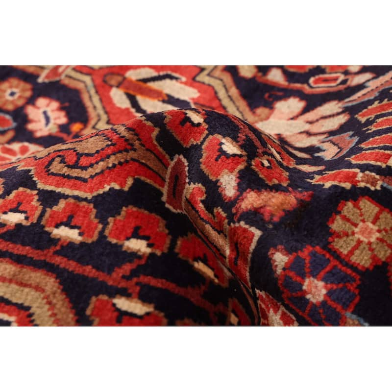 ECARPETGALLERY Hand-knotted Andelz Navy Wool Rug - 3'4 x 9'10