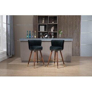 COOLMORE Counter Height Bar Stools Set of 2 - Beige