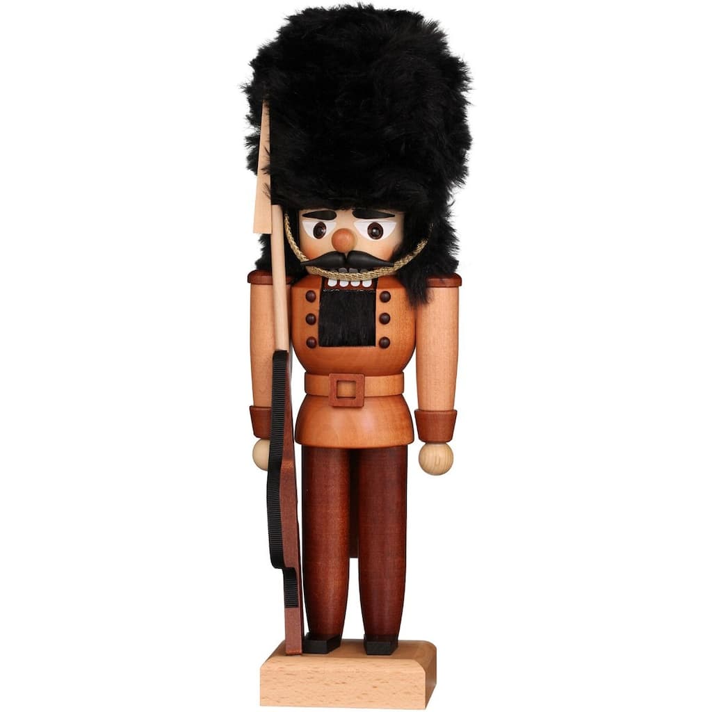 12" Brown and Black Christian Ulbricht Soldier Nutcracker Decoration
