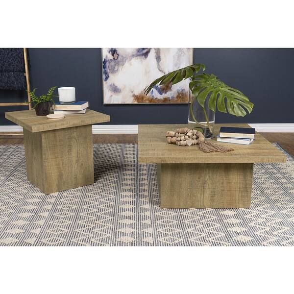 Exeter Mango Square 2-piece Coffee Table Set (Only Including Table ...