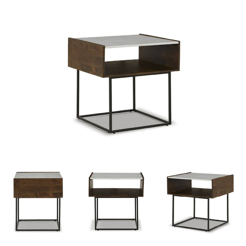 Rusitori Rectangular End Table - 24"W x 22"D x 25"H