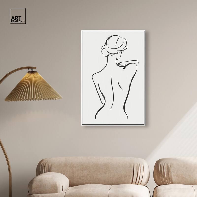 Woman in Contour III Canvas by Art Remedy