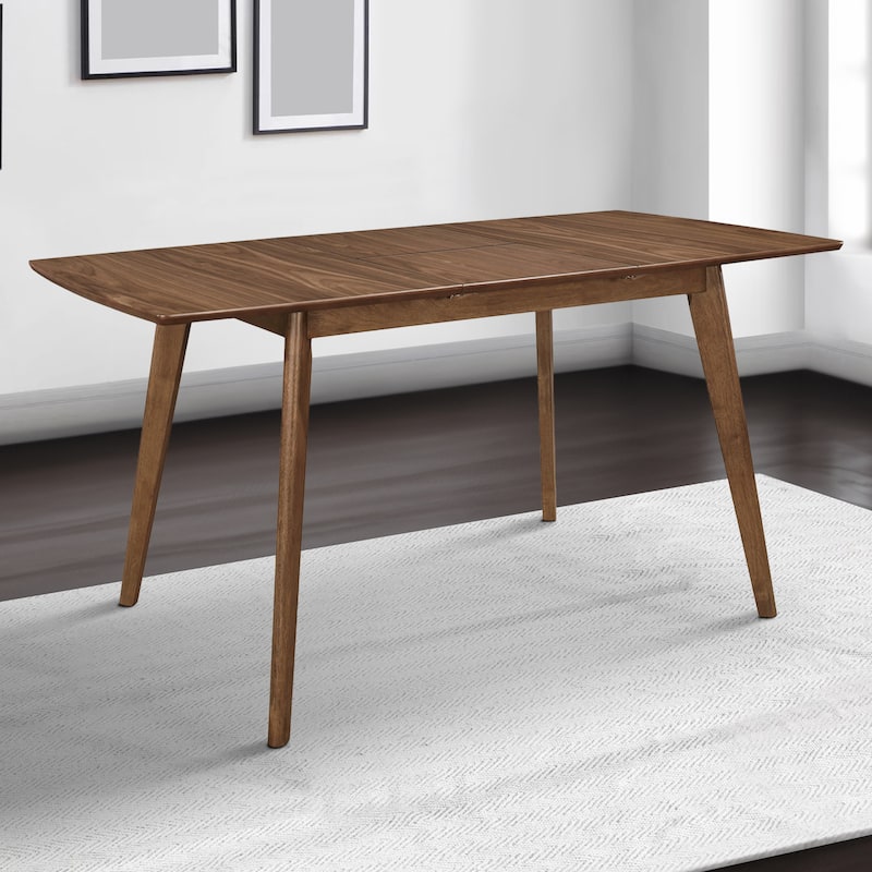 30 Inch Mid Century Modern Wooden Dining Table, Brown