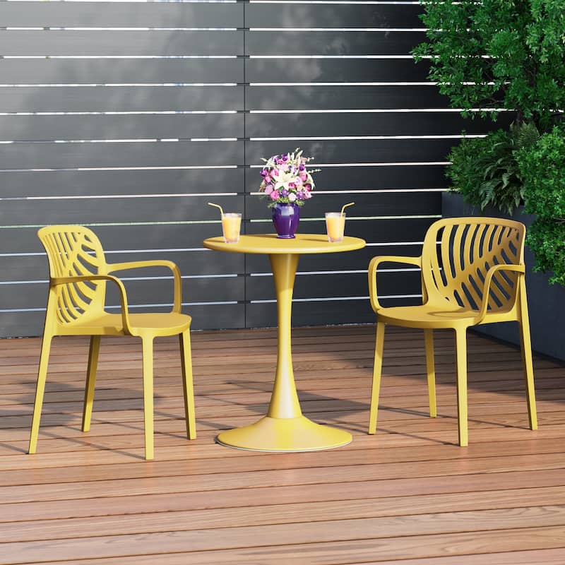 Frond and Form Outdoor Stacking Dining Armchair (Set of 2)