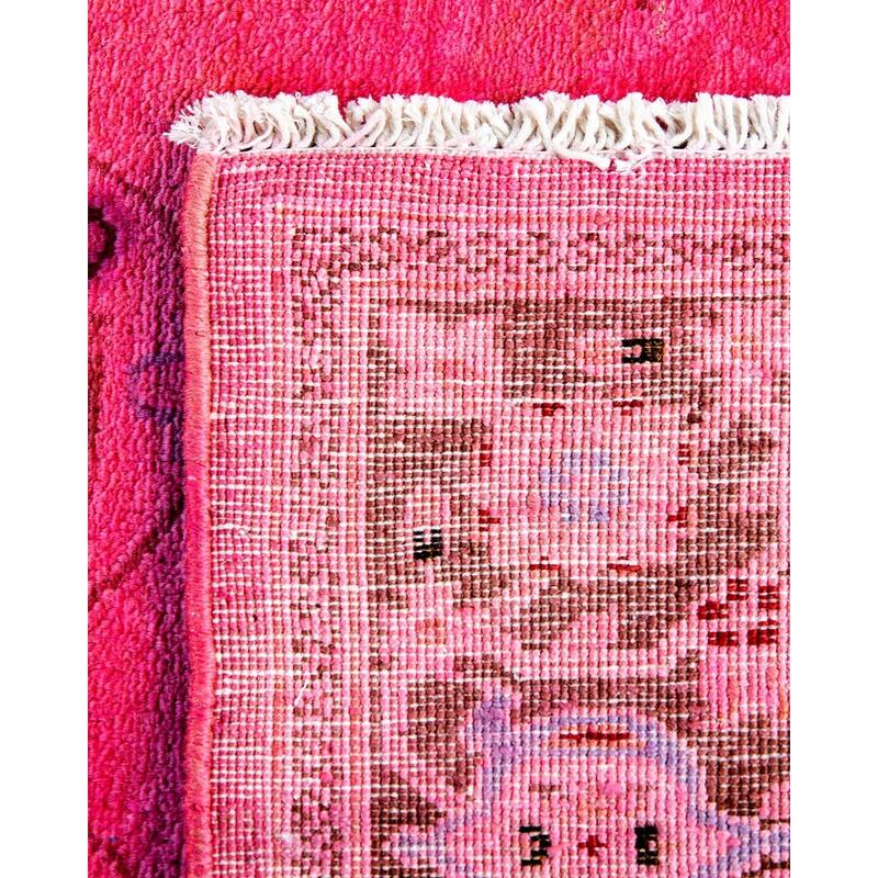 Vibrance, One-of-a-Kind Hand-Knotted Area Rug - Pink, 2' 7" x 13' 10" - 2' 7" x 13' 10"