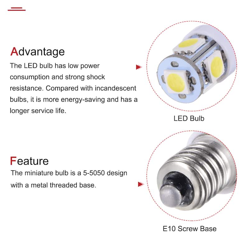 Screw Metal Base LED Bulbs Lights Interior Lamps - Overstock - 36886772