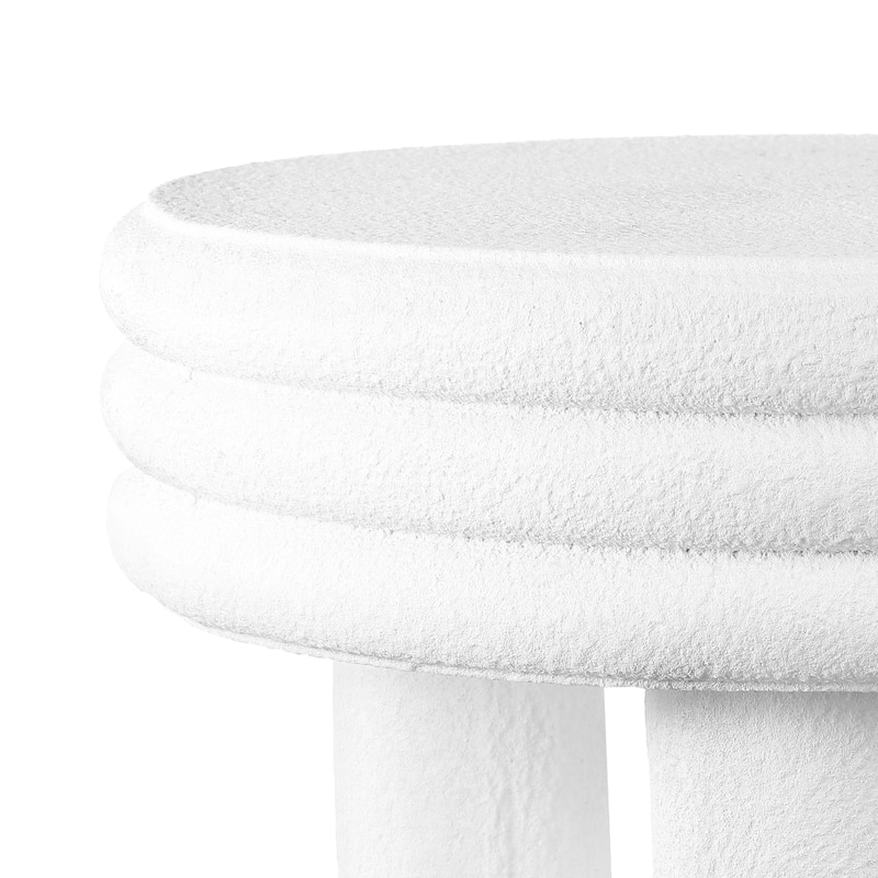 Evans 13.5" Contemporary Minimalist Curvy Low Accent Table , by JONATHAN Y