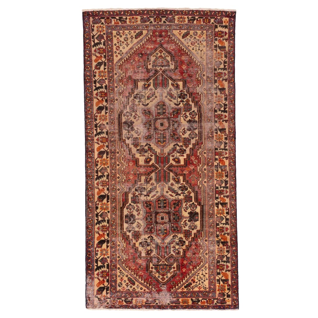 ECARPETGALLERY Hand-knotted Konya Anatolian Red Wool Rug - 4'11 x 9'8