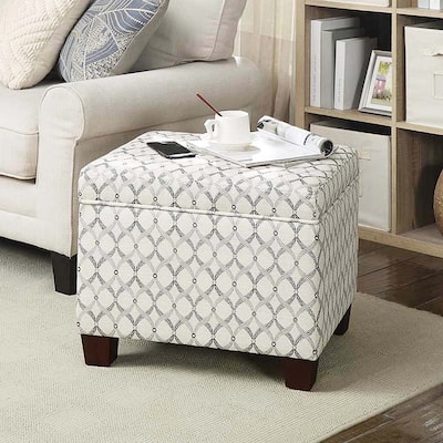 Modern Upholstered Storage Ottoman with Padded Seat and Storage Space for Stylish and Functional Living Rooms
