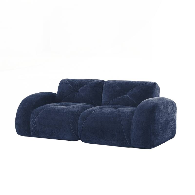 Sofa Couches With boneless Sofa,Soft Velvet Fabric,Bottom Anti-Slip Design