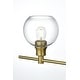 preview thumbnail 6 of 11, Elegant Lighting Collier 4 Light 38" Wide Bathroom Vanity Light with
