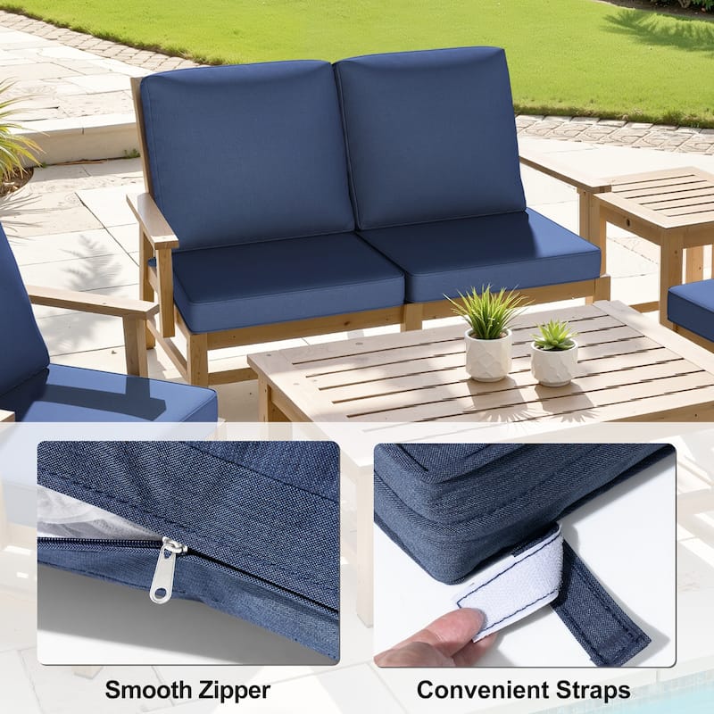 21 W x 22 D in. Deep Seat Outdoor Cushion Set by Crestlive Products