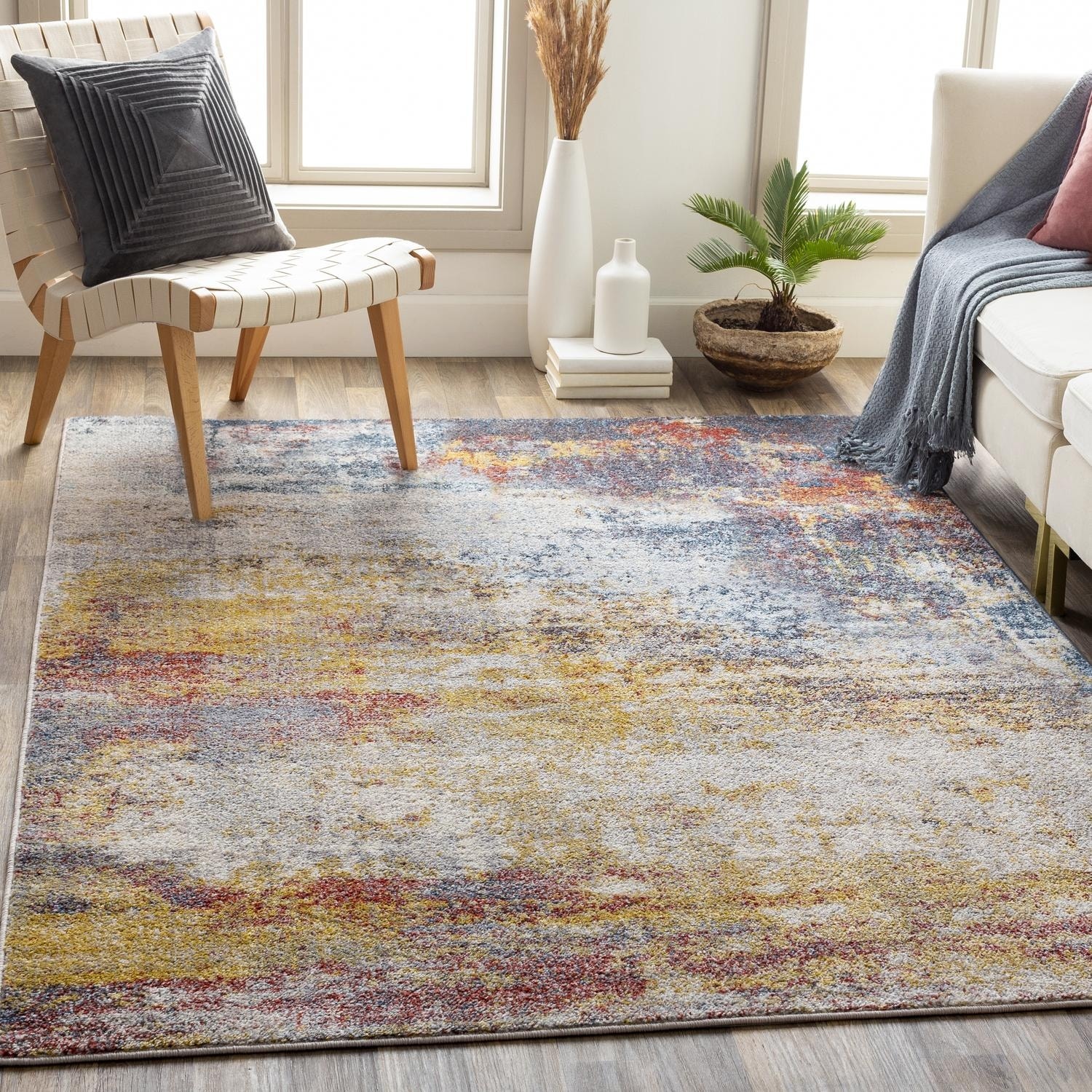 Livabliss Industrial Ankara Abstract Area Rug.