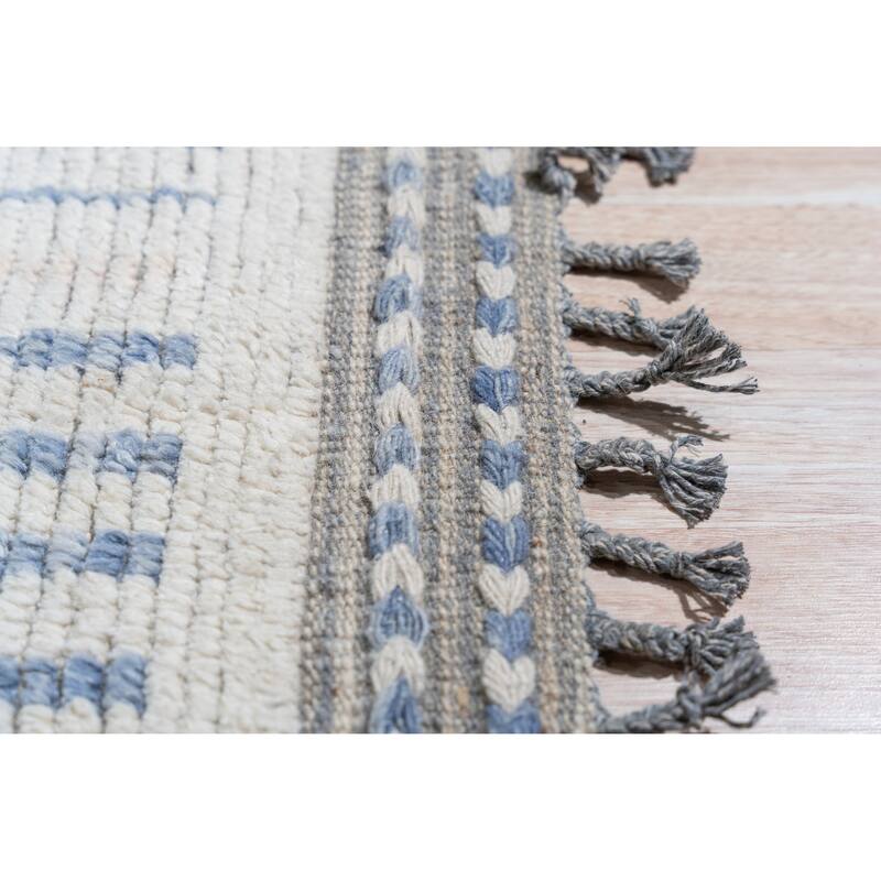 Home Decor Ivory Hand-Knotted Wool Contemporary Marrakech Handspun Area RugTimeless Elegance for Living Room, Bedroom, Office, o