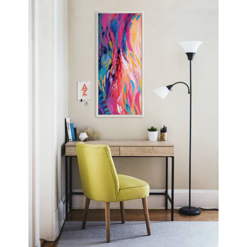Kate and Laurel Sylvie Strokes Frame Canvas by Jessi Raulet of Ettavee