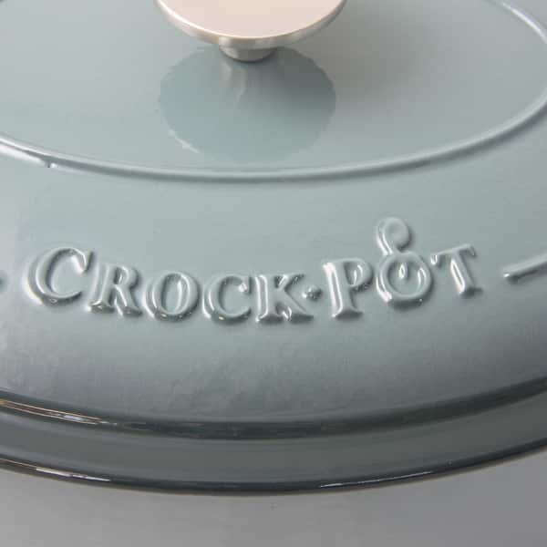 Crock Pot Artisan 7 Quart Enameled Cast Iron Dutch Oven Oval in