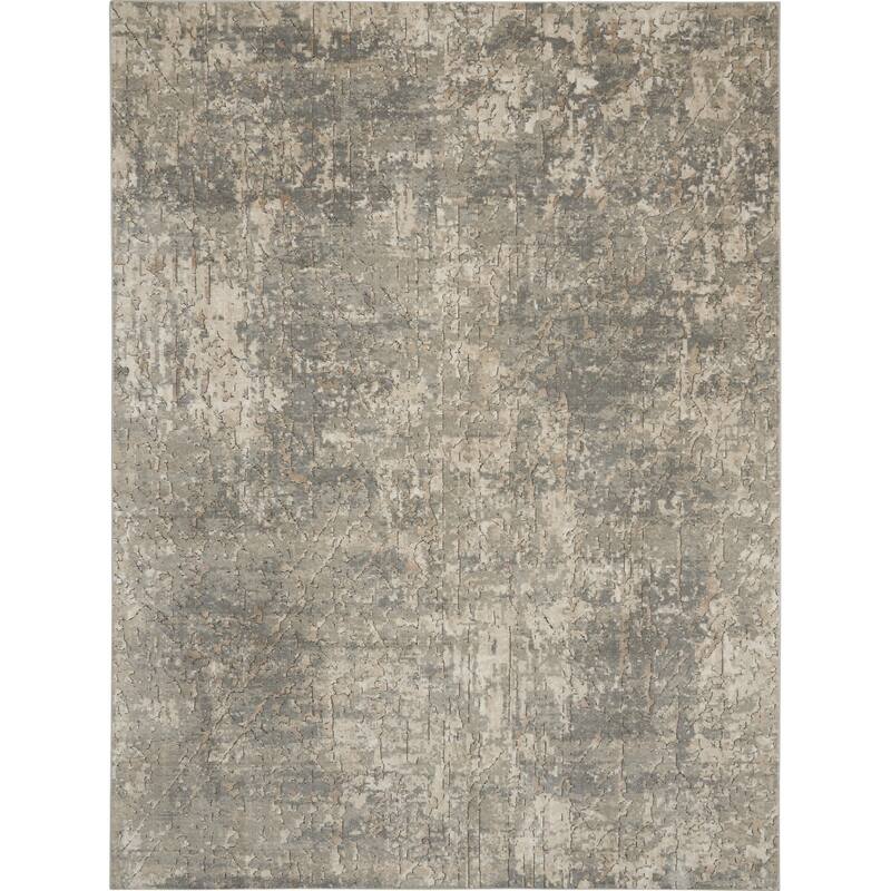 Maxi Power Loomed Abstract Modern Area Rug By HomeRoots