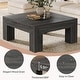 preview thumbnail 5 of 33, 39.4-Inch Square Coffee Table for Living Room, Farmhouse All Wooden Center Table