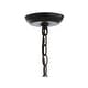 preview thumbnail 11 of 10, Isabelle 4-Light 20" Adjustable Globe Metal/Rope LED Pendant, Black/Brown by JONATHAN Y